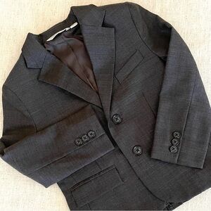 Janie and Jack Little Boy Sport Coat Wool Blazer Jacket Toddler Gray Size 4